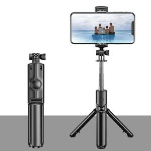 bt selfie stick foldable tripod 360° rotation