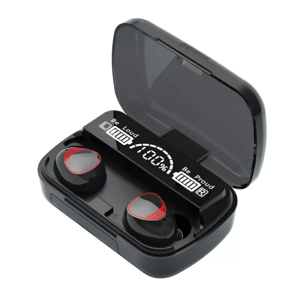 m10 tws bluetooth 5.1 earbuds wireless earphones 3500mah charging box power bank headphone 9d stereo sports waterproof headsets