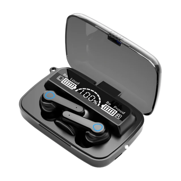 m19 tws wireless earbuds bluetooth 5.0 led display stereo gaming earbuds