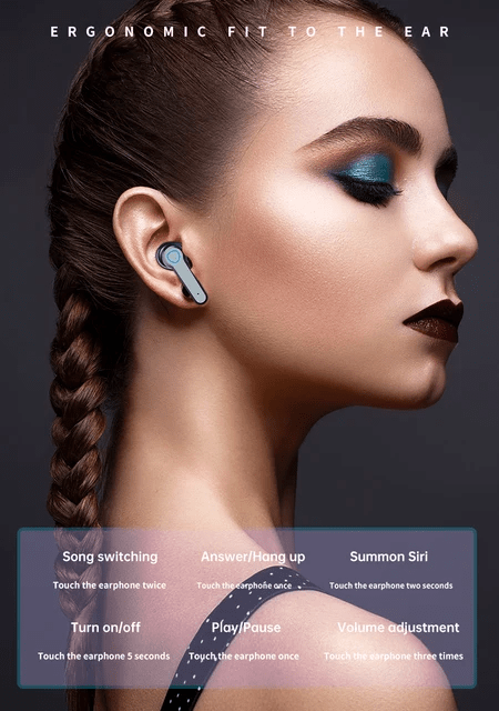 M19 TWS Wireless Earbuds Bluetooth m19 tws wireless earbuds bluetooth 5.0 led display stereo gaming earbuds