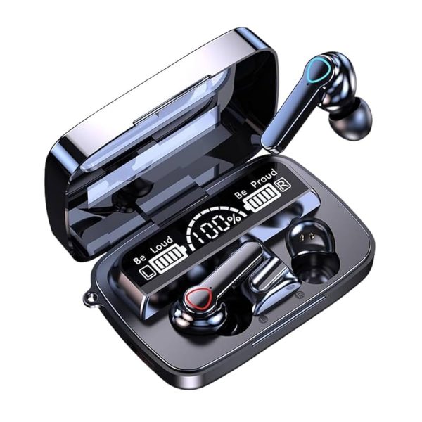 m19 tws wireless earbuds bluetooth 5.0 led display stereo gaming earbuds