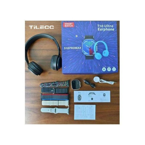 tilecc tilecc new s10promax 5 in 1 smart watch and p47bluetooth headset