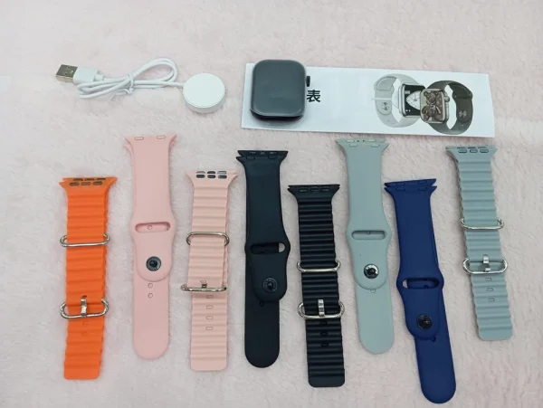 orange smart watch series 10 8 in 1 straps
