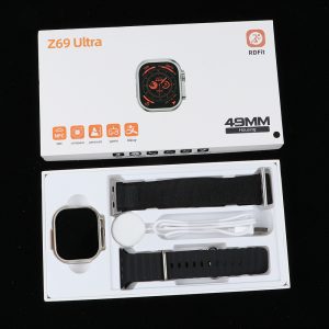 z69 ultra smartwatch compass nfc heart rate 49mm smart watch series 8 men women pk js8 dt8 z70 zw8 zd8 h11 hk8 hk9 pro max ultra black double strap